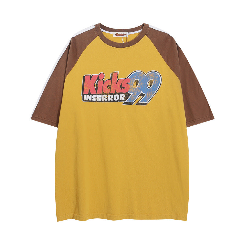 Women’s Casual Lettering T-Shirt – Stylish Loose Fit Round Neck