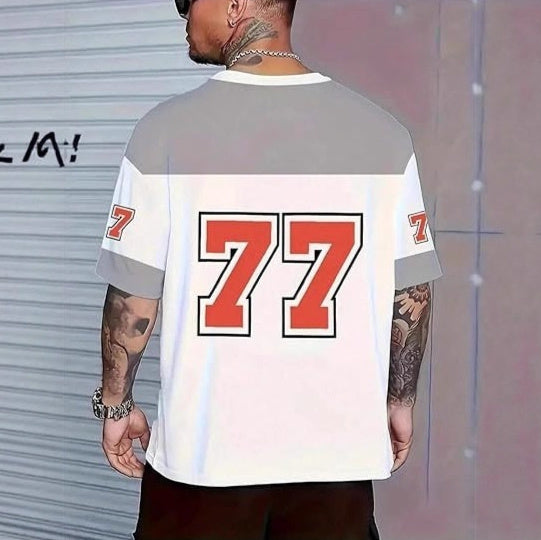 Men’s Vintage 3D Graphic T-Shirt – Retro American Streetwear Style