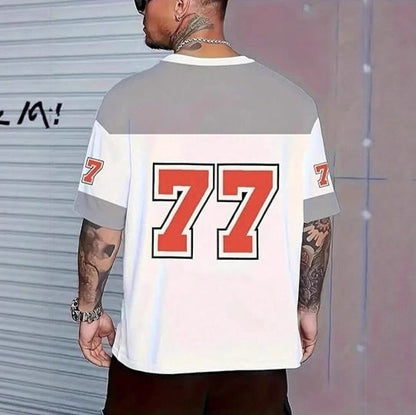 Men’s Vintage 3D Graphic T-Shirt – Retro American Streetwear Style