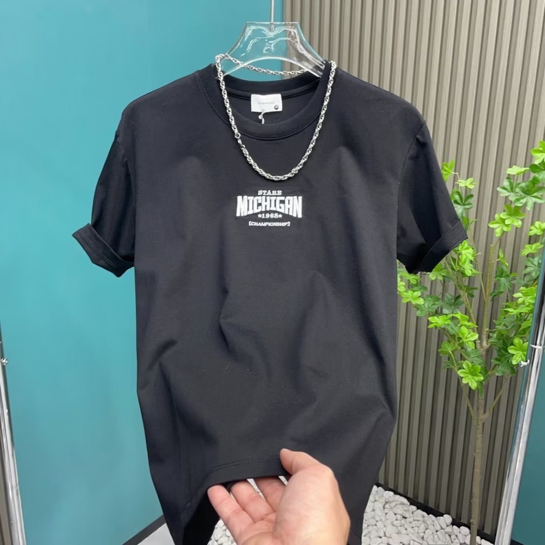 Men’s Fashion Short Sleeve T-Shirt – Casual Round Neck Trendy All-Match Top