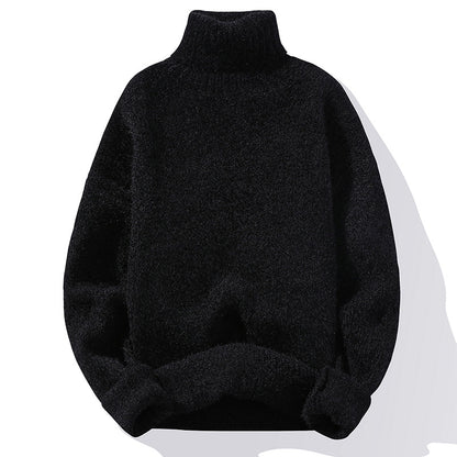 Men’s Thick Pullover Sweater – Slim Fit Soft Knit Winter Layering Top