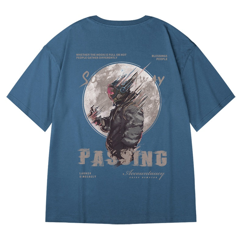 Men’s Loose Fit Streetwear T-Shirt – Trendy Oversized Casual Tee