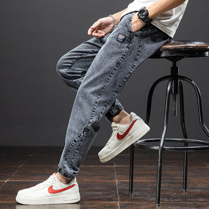 Men’s Loose Fit Cargo Jeans – Casual Spring Street Style Denim Pants