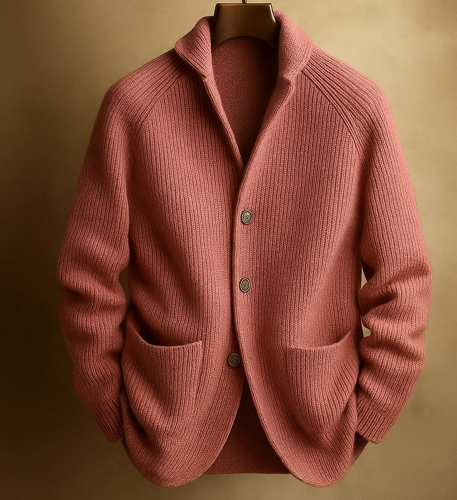 Men’s Knitted Button Cardigan Jacket