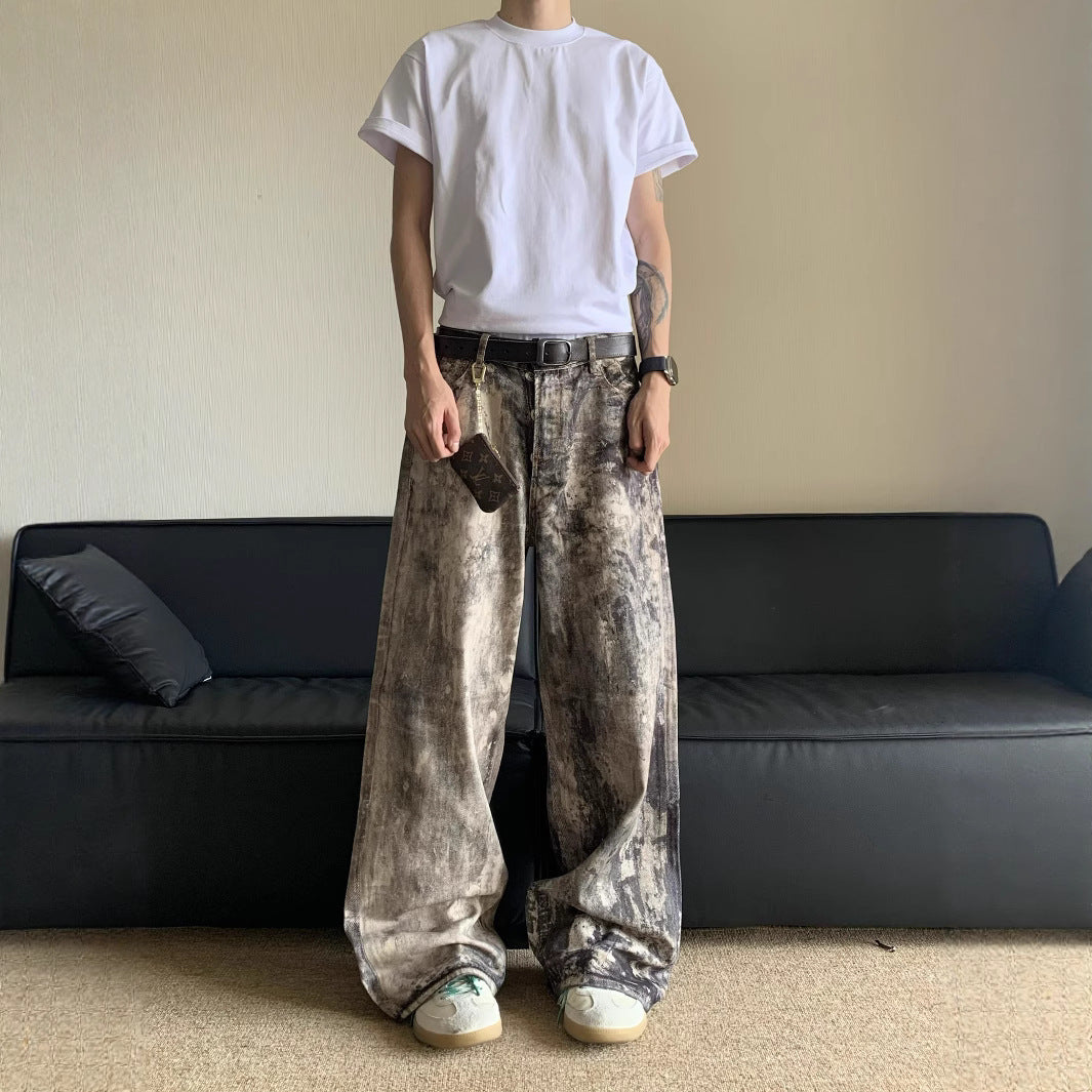 3D Camo Denim Pants for Men – Trendy Spring Summer Casual Jeans Streetwear Style