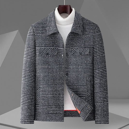 Trendy Men’s Casual Lapel Jacket – Autumn Youth Style Lightweight Outerwear