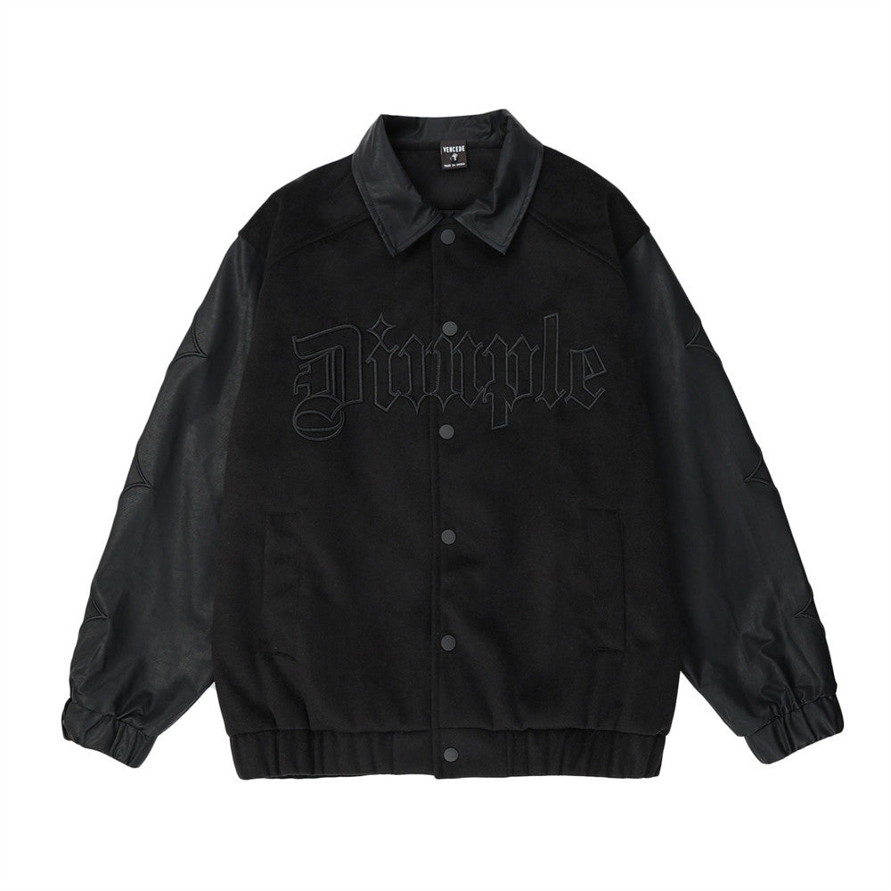 Men’s Trendy Colorblock Coat – Lightweight Casual Splicing Jacket