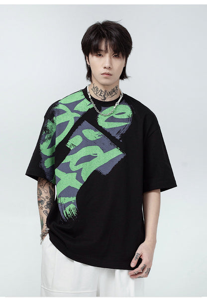 Men’s Fashion Loose Fit T-Shirt – Half Sleeve Casual Street Style