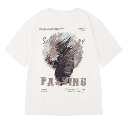 Men’s Loose Fit Streetwear T-Shirt – Trendy Oversized Casual Tee