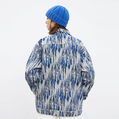 Women’s Tie-Dye Gradient Jacket – Casual Streetwear Hoodie Coat