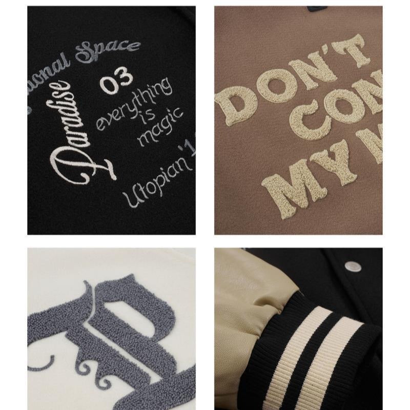 Men’s Streetwear PU Leather Patchwork Coat – Stylish Casual Jacket