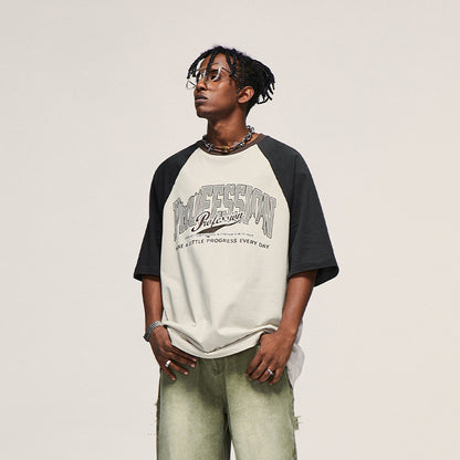Unisex Letter Print Graphic T-Shirt – Trendy Casual Top for Men & Women”