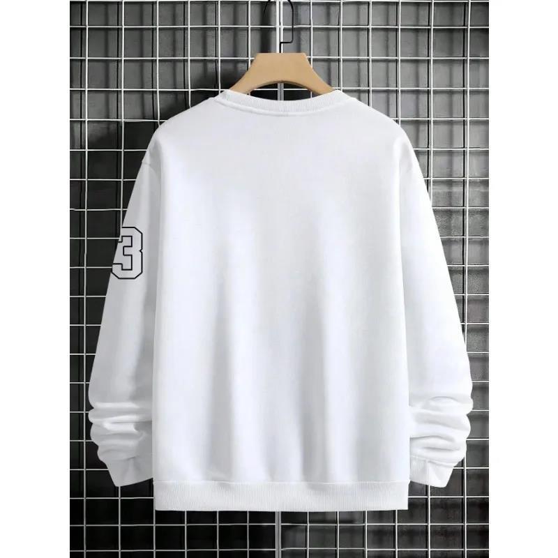 Men’s Letter Print Fleece Sweatsuit Set