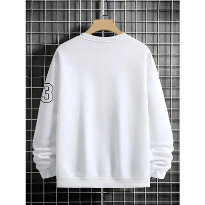 Men’s Letter Print Fleece Sweatsuit Set