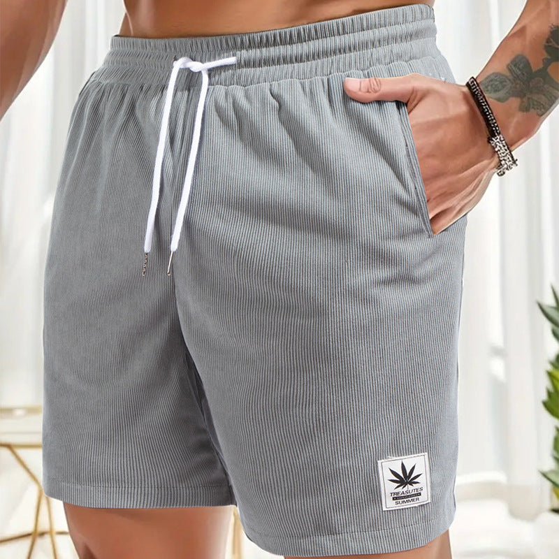 Men’s Lightweight Summer Shorts with Drawstring – European Size Casual Sports Pants