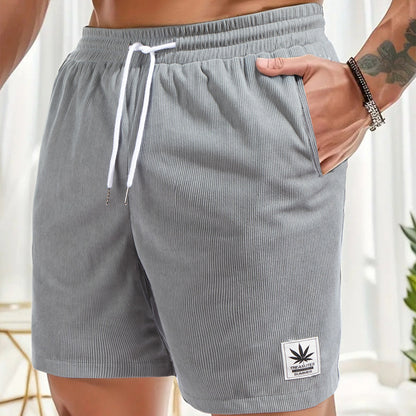 Men’s Lightweight Summer Shorts with Drawstring – European Size Casual Sports Pants