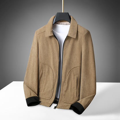 Men’s Plus Size Corduroy Jacket – Thick Warm Coat