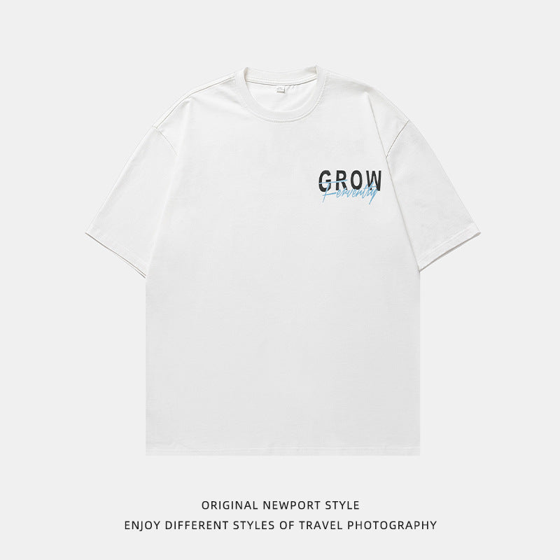 Men’s Trendy Printed Tee – Summer Short Sleeve Lightweight Casual Shirt