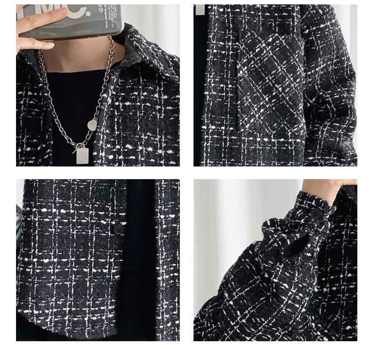 Men’s Retro Hong Kong Style Jacket – Spring & Autumn Casual Coat with Personality