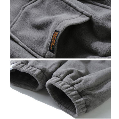 Men’s Warm Polar Fleece Tracksuit – Casual Winter Plus Fleece Set