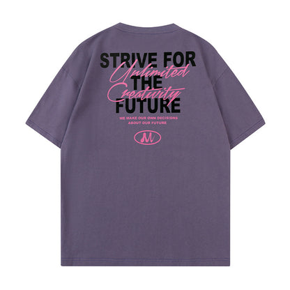 Men’s Trendy Printed Tee – Summer Short Sleeve Lightweight Casual Shirt