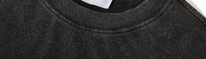 Retro Street Style Letter Print Men’s Short Sleeve T-Shirt Casual Urban Tee