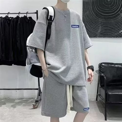 Men’s Waffle Knit Activewear Set – Stylish Casual Sports Lounge Suit