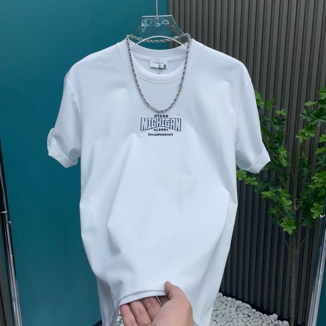 Men’s Fashion Short Sleeve T-Shirt – Casual Round Neck Trendy All-Match Top