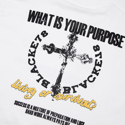 Men’s Loose Fit Printed Cotton T-Shirt – Casual Short Sleeve Graphic Tee