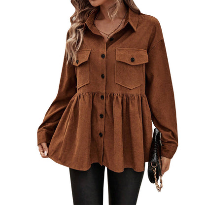 Women’s Long Sleeve Cardigan Jacket – Smart Casual Office Commuter Coat