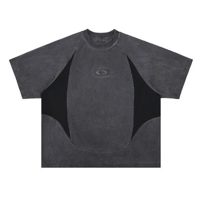 Vintage Washed Stitch T-Shirt – Men’s Short Sleeve Streetwear Top