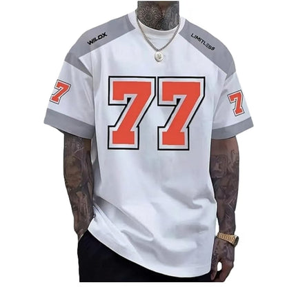 Men’s Vintage 3D Graphic T-Shirt – Retro American Streetwear Style