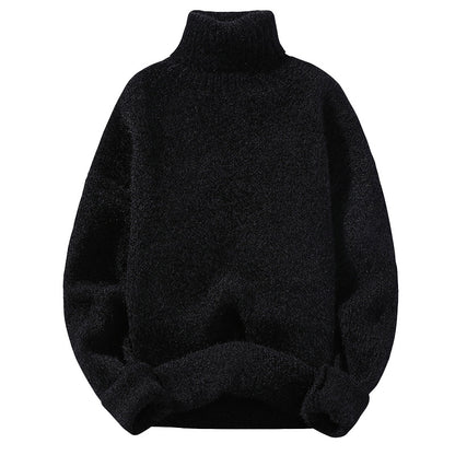 Men’s Thick Pullover Sweater – Slim Fit Soft Knit Winter Layering Top