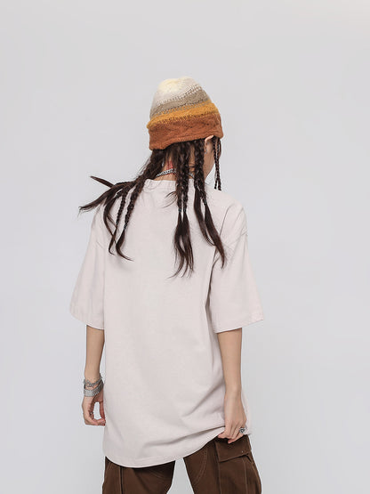 Women’s Loose Fit Cotton T-Shirt – Casual Round Neck Short Sleeve Tee