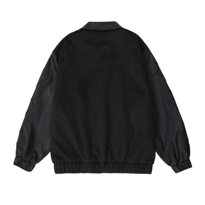 Men’s Trendy Colorblock Coat – Lightweight Casual Splicing Jacket