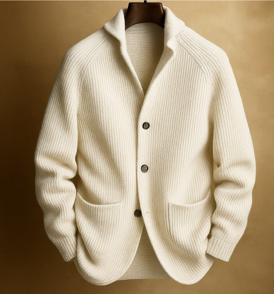 Men’s Knitted Button Cardigan Jacket