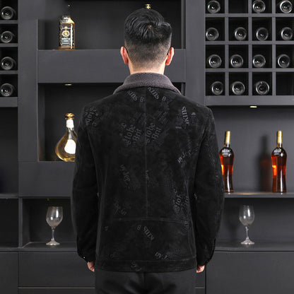 Men’s Stand Collar Leather Jacket – Casual Fashion Motorcycle Style Coat