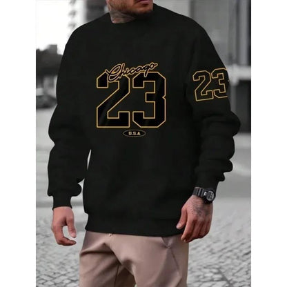 Men’s Letter Print Fleece Sweatsuit Set