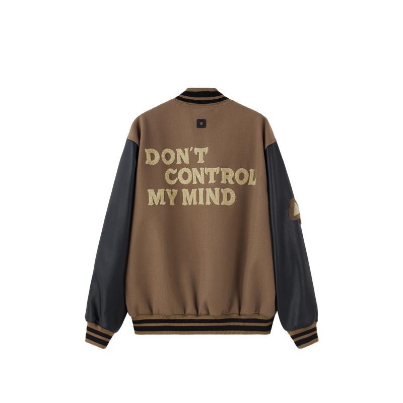 Men’s Streetwear PU Leather Patchwork Coat – Stylish Casual Jacket