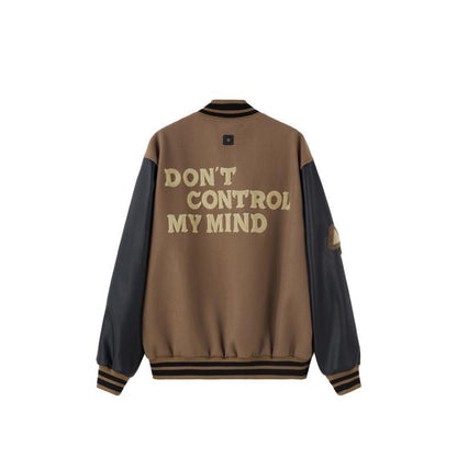 Men’s Streetwear PU Leather Patchwork Coat – Stylish Casual Jacket