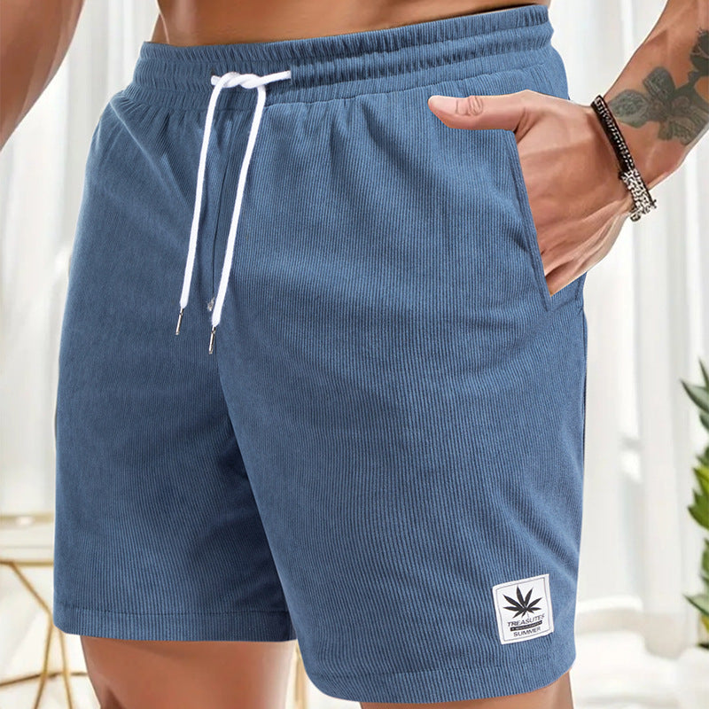 Men’s Lightweight Summer Shorts with Drawstring – European Size Casual Sports Pants