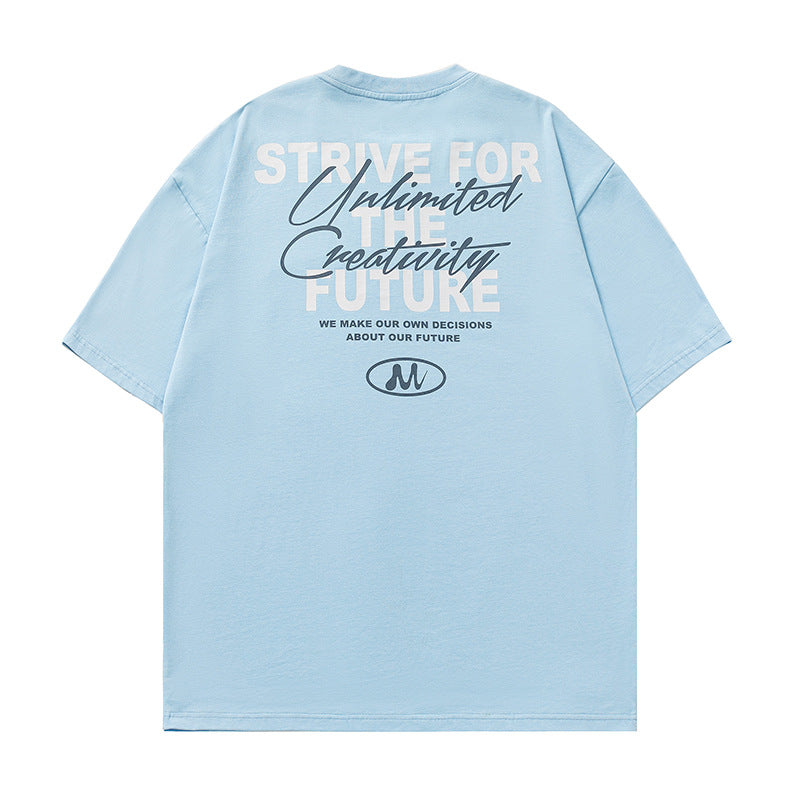 Men’s Trendy Printed Tee – Summer Short Sleeve Lightweight Casual Shirt