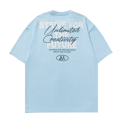 Men’s Trendy Printed Tee – Summer Short Sleeve Lightweight Casual Shirt