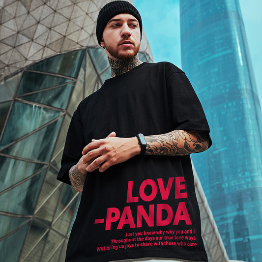 Men’s Year of the Ox Grimace Print T-Shirt – Loose Fit Hip Hop Streetwear Short Sleeve Tee