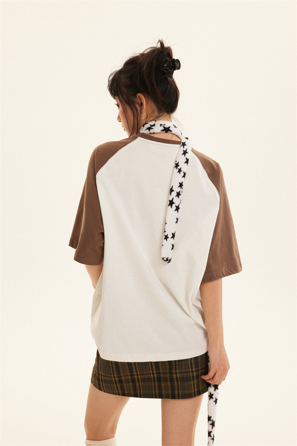 Women’s Cute Puppy Print Colorblock Short Sleeve T-Shirt – Casual Summer Top