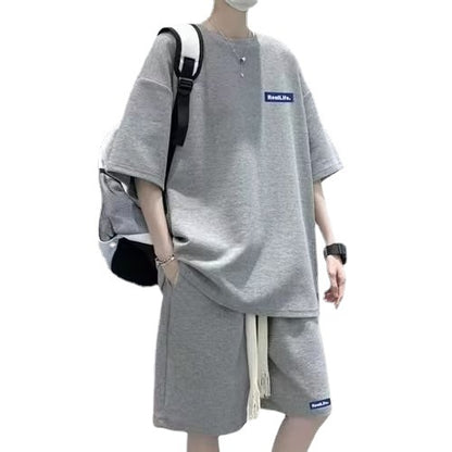 Men’s Waffle Knit Activewear Set – Stylish Casual Sports Lounge Suit