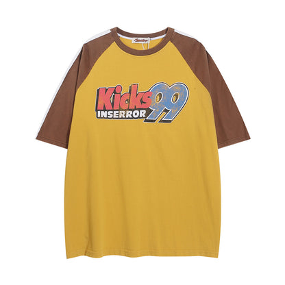 Women’s Casual Lettering T-Shirt – Stylish Loose Fit Round Neck
