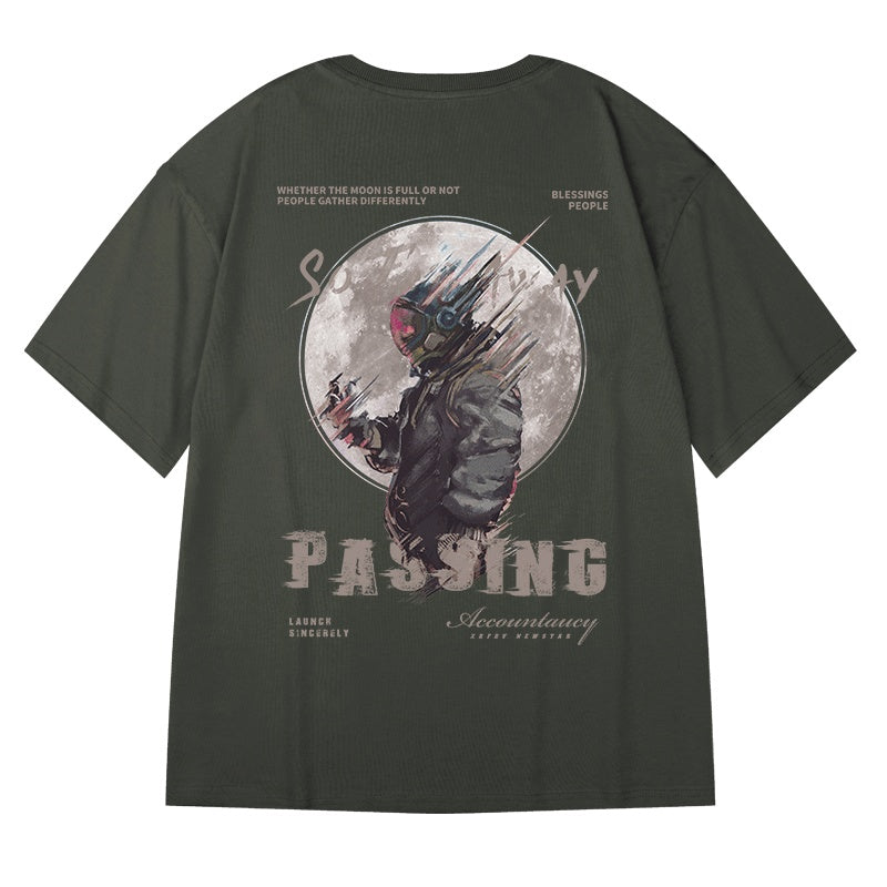 Men’s Loose Fit Streetwear T-Shirt – Trendy Oversized Casual Tee