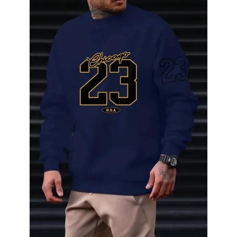 Men’s Letter Print Fleece Sweatsuit Set