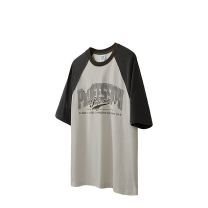 Unisex Letter Print Graphic T-Shirt – Trendy Casual Top for Men & Women”